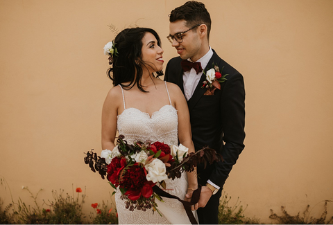 Meghan and Alex share an intimate moment at their wedding in Palmela Portugal.