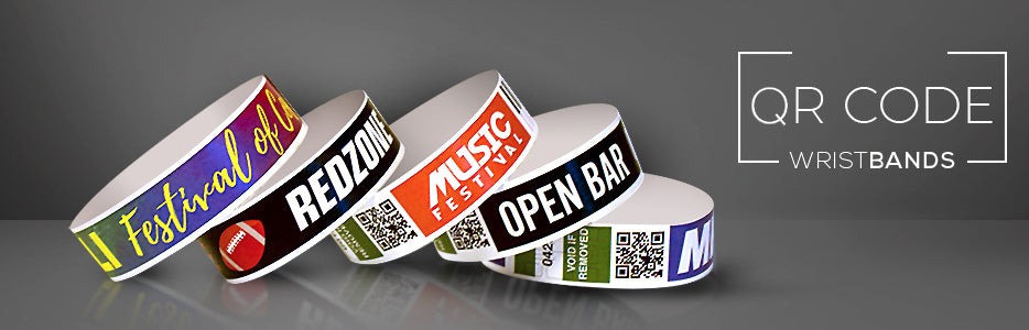 Shop QR Code Wristbands: Scannable Barcode Wristbands for Events