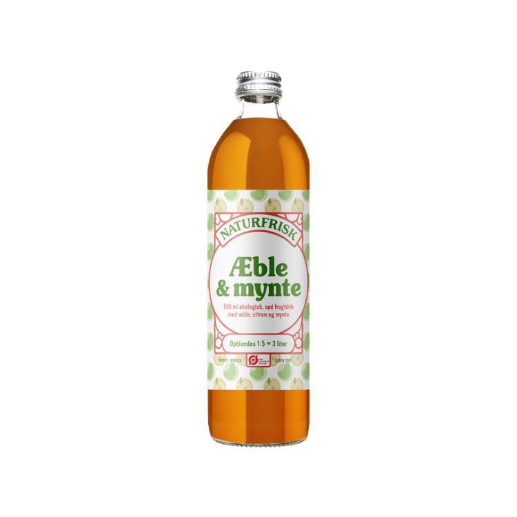 Billede af Saft med Æble & Mynte - Naturfrisk