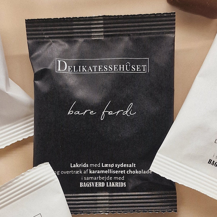 Billede af 'bare fordi' - lakrids med chokolade fra Bagsværd Lakrids