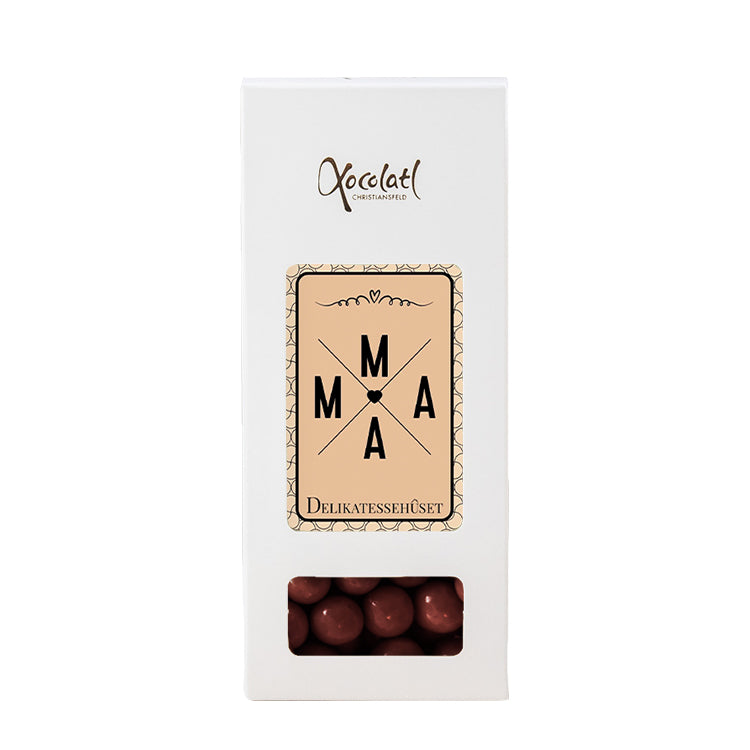 Billede af Æske 'MOR' - vælg selv indhold - Beige - MAMA / Kiksekugler med mørk chokolade