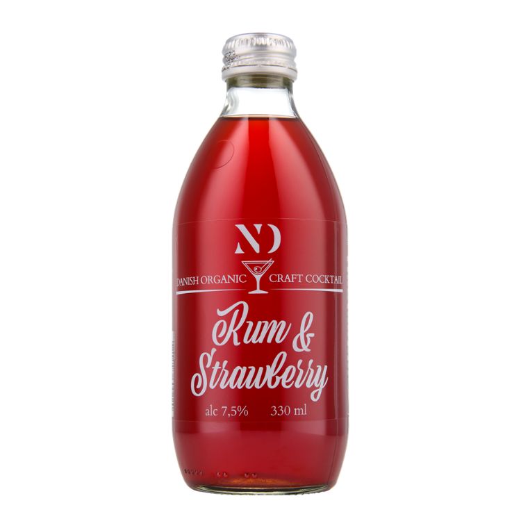 Se Ready-to-serve cocktail med Rum & Strawberry - Macarn hos Delikatessehuset