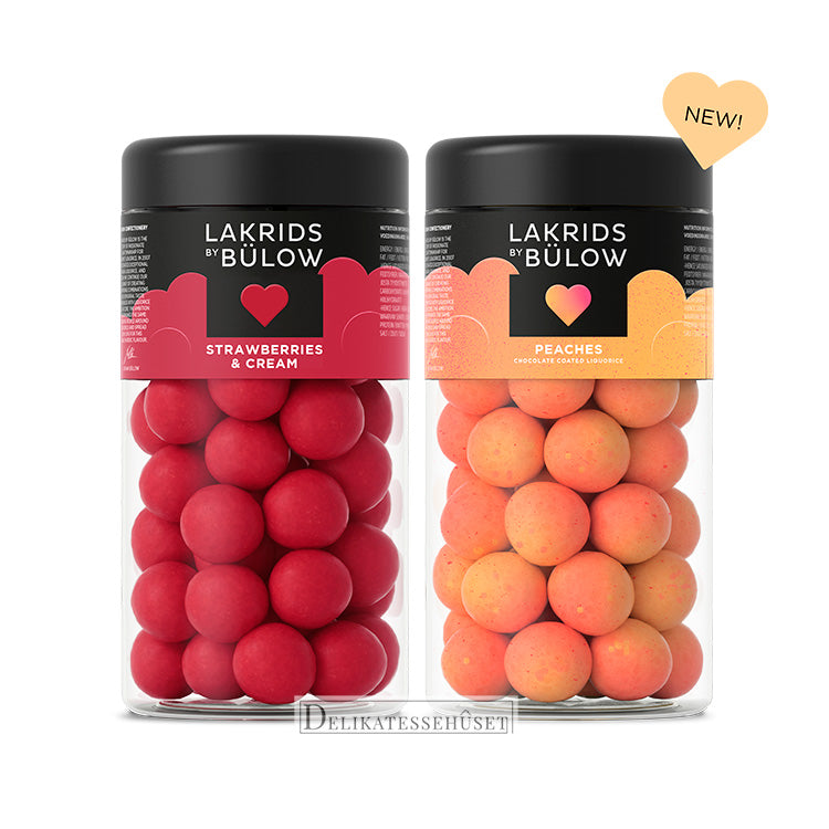 Billede af Lakrids by Bülow - SAMPAK Strawberry & Cream + Peaches (store bøtter)