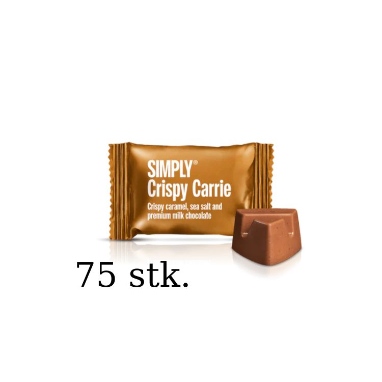 Billede af Simply Chocolate - Crispy Carrie Small One STORKØB (75 STK)