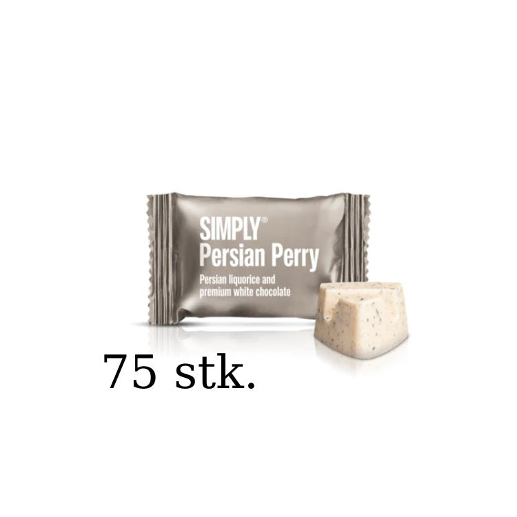 Se Simply Chocolate - Persian Perry Small One STORKØB (75 STK) hos Delikatessehuset