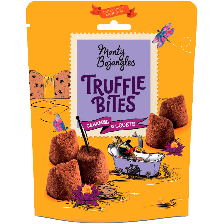 Monty Bajangles Chokoladetrøffel bites m. karamel og cookie