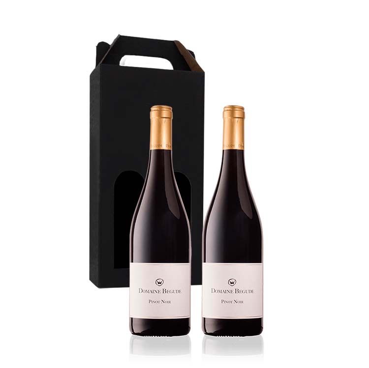 Billede af Vingave Domaine Begude - Pinot Noir ØKO, 2 flasker i gaveæske