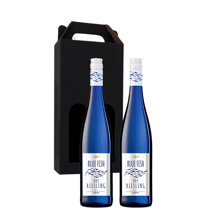 Vingave hvidvin, Blue Fish - Dry Riesling, 2 flasker i gaveæske