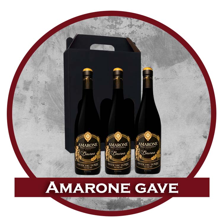 Vingave Amarone, 3 flasker i gaveæske