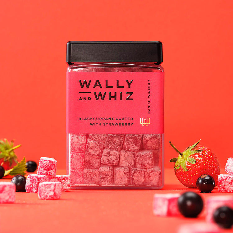 Billede af Wally & Whiz vingummi - Solbær med Jordbær (stor)