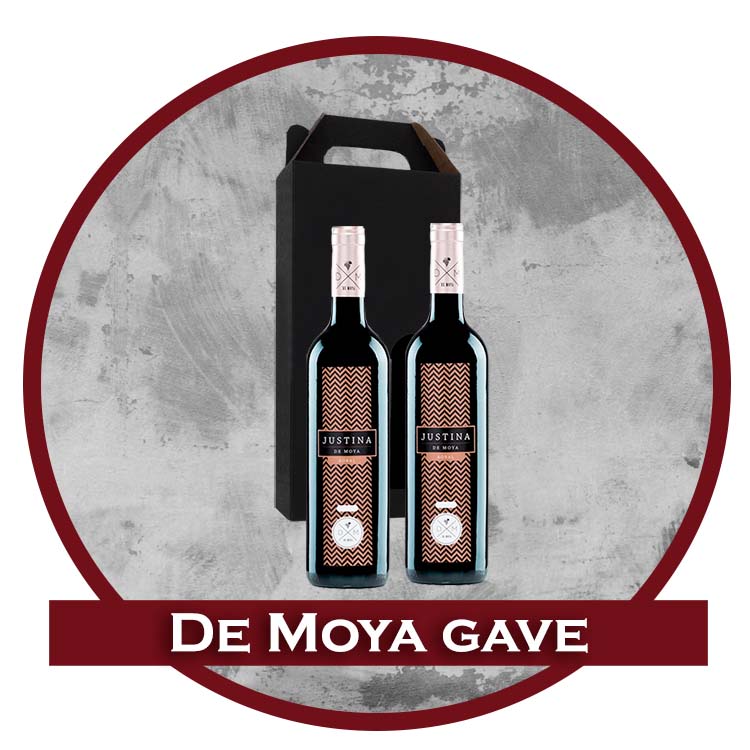Vingave rødvin de Moya, 2 flasker i gaveæske