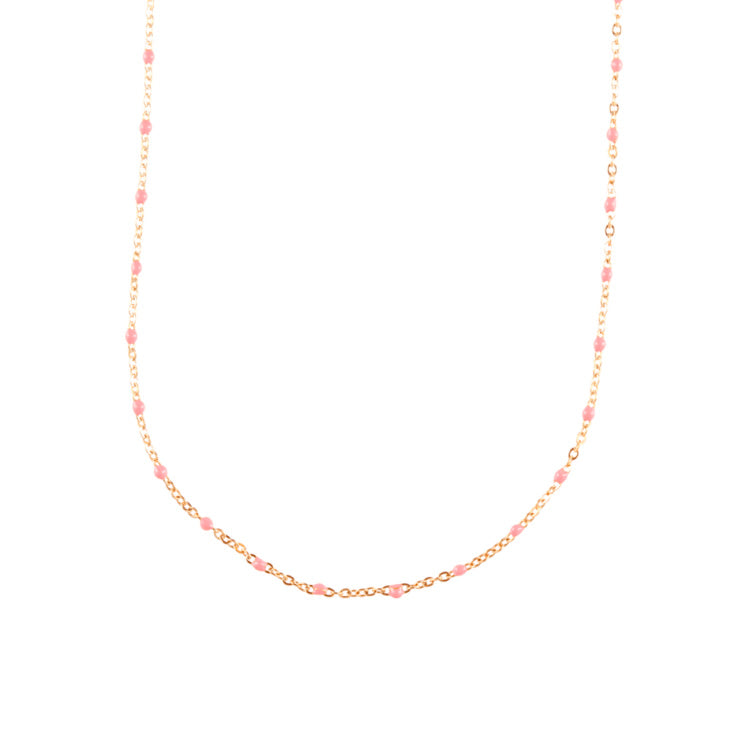 Smukt armbånd med små rosa perler - By Stær