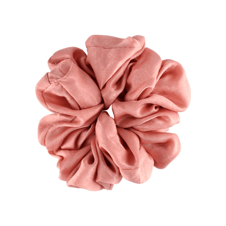 Stor scrunchie gammel rosa hårelastik  - By Stær