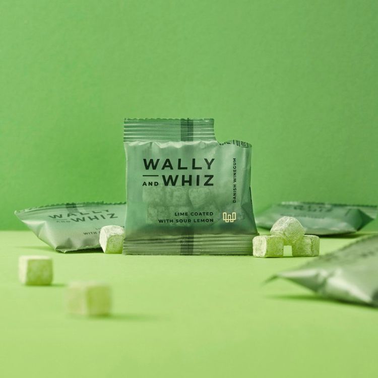 Billede af Flowpack Wally & Whiz vingummi - Lime m. syrlig citron