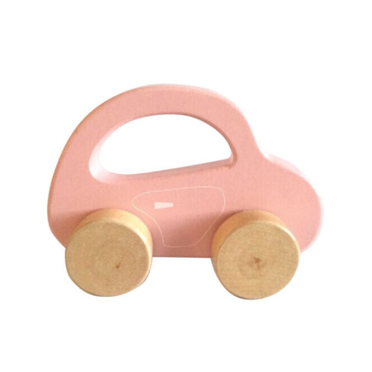 6: Træbil - lyserød - BarboToys