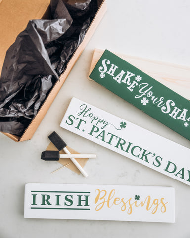 St Patrick's Day Wood Signs, 