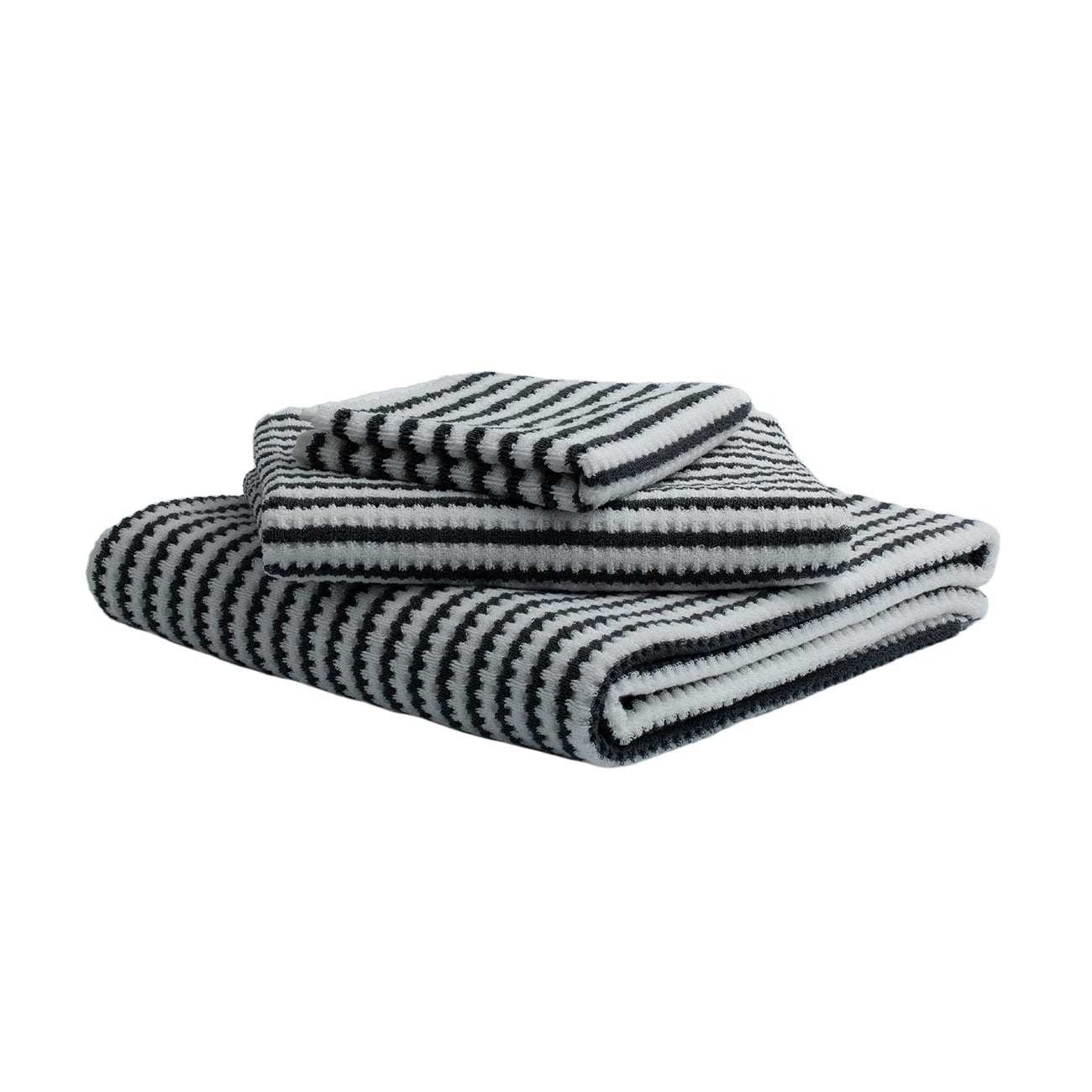 Waffle Fume Ivory Stripe – Turkish Towel Collection