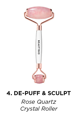 De-Puff and Sculpt with the Rose Quartz Crystal Roller