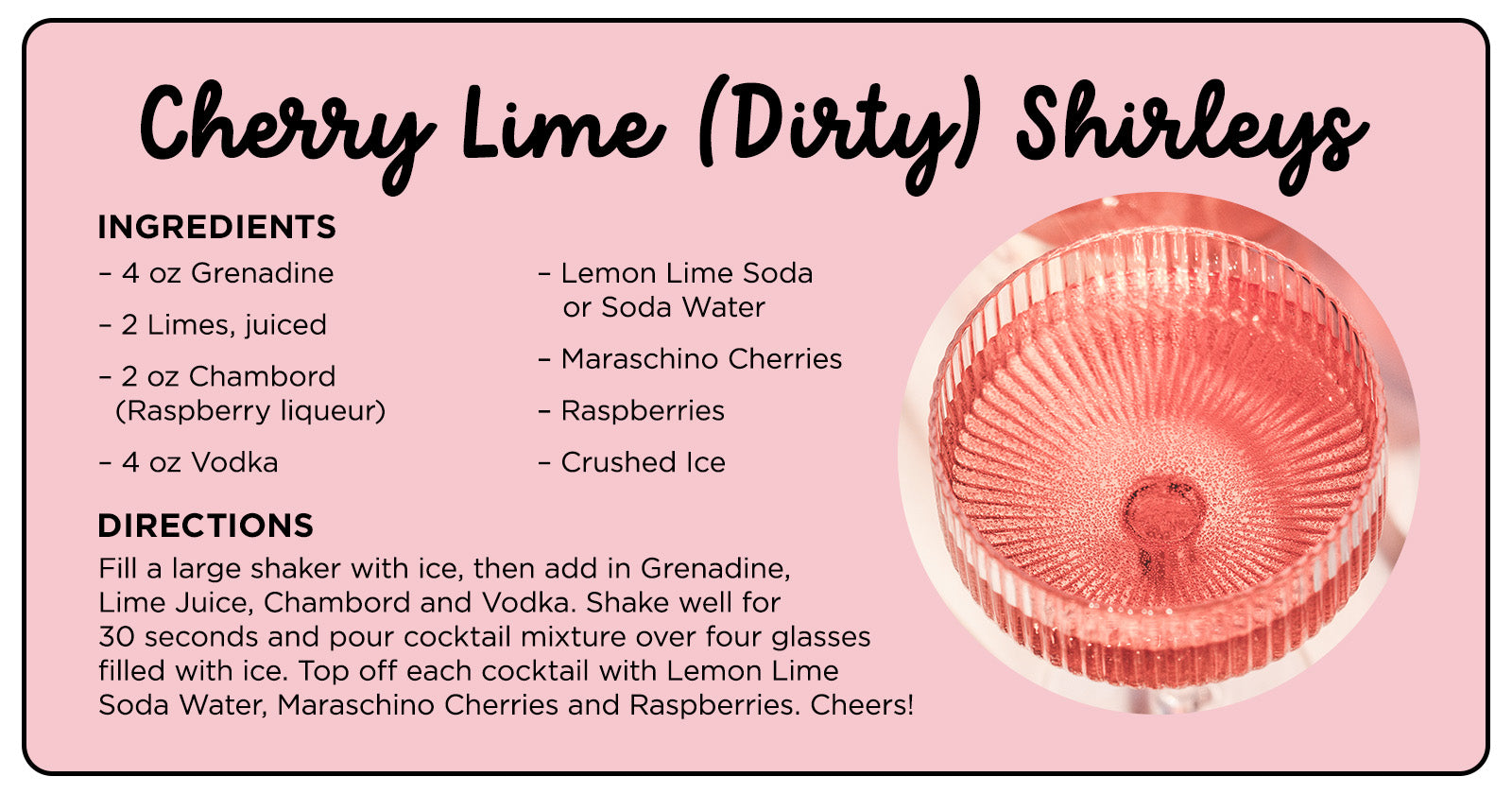 Cherry Lime Dirty Shirleys Recipe