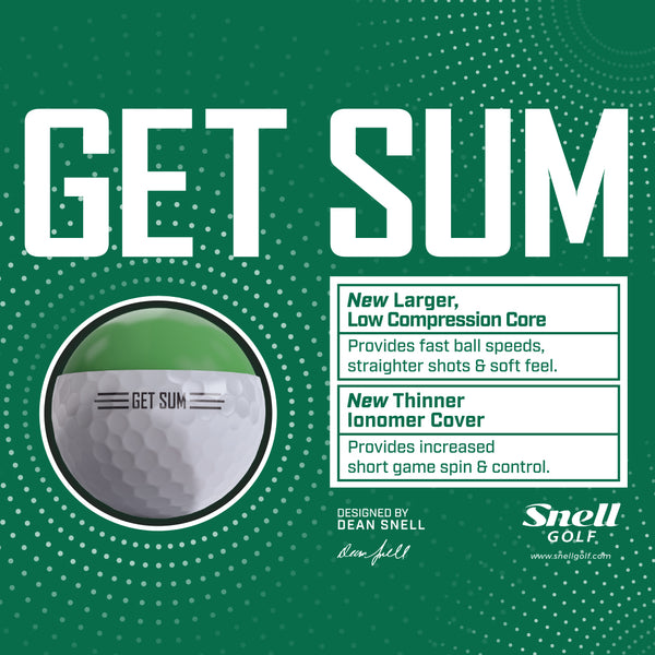 Get sum golf ball - 2 piece high performance golf ball 