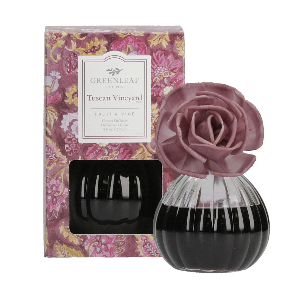 GREENLEAF FLOWER DIFFUSER - TUSCAN VINEYARD | Glamkraze