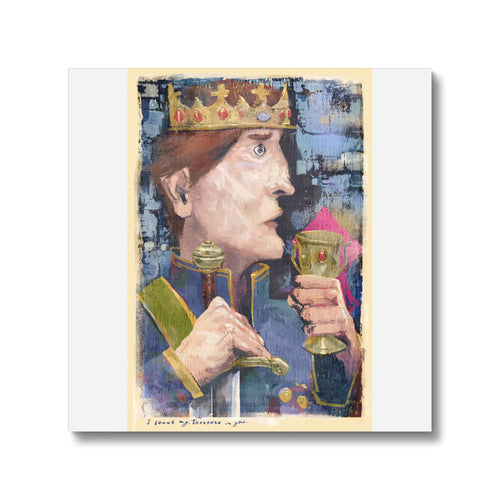 King-day-dreaming-with-text canvas prints