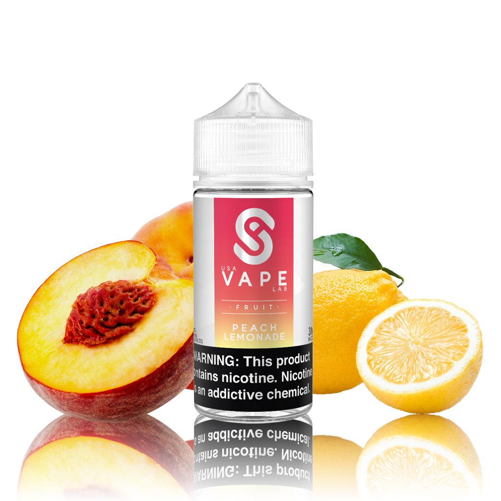 Usa Vape Lab Peach Lemonade 100ml Vape Juice Cloud City Vapes