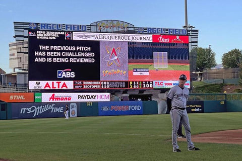 A pitch being challenged in the minor leagues.