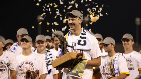 Paul Skenes was given the 2023 CWS Most Outstanding Player Award after LSU's seventh national title in program history.