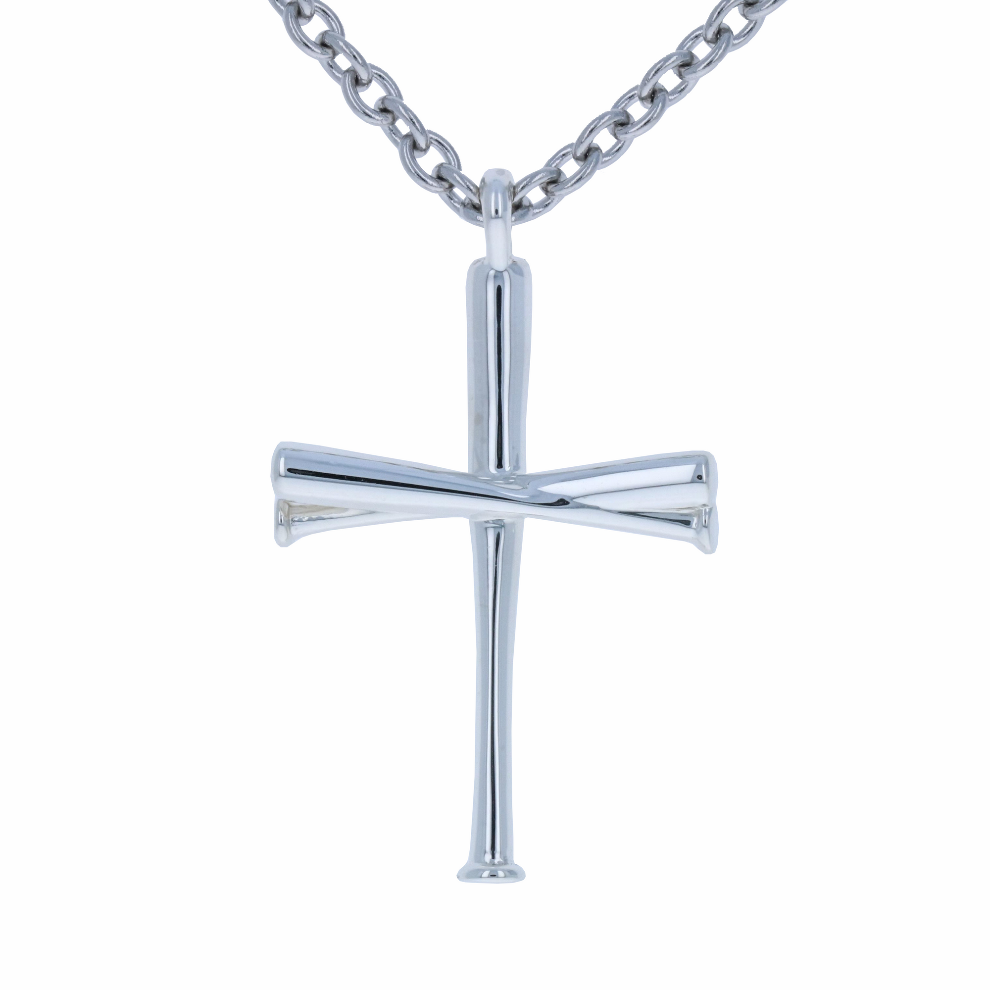 Buy Athletes Cross Necklace Pendant Sports Stainless Steel Baseball Number  and Silver Baseball Bat Cross Necklaces for Men(Silver,23) at Amazon.in