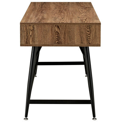 Surplus Office Desk Walnut by Modway