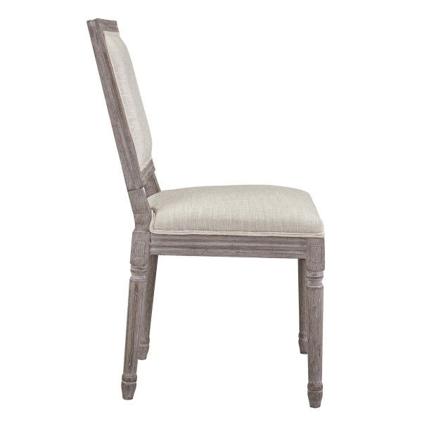 Court Vintage French Upholstered Fabric Dining Side Chair by Modway