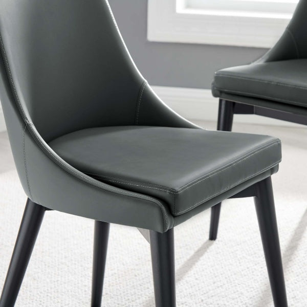 Viscount Dining Side Chair Vinyl Set of 2 By Modway