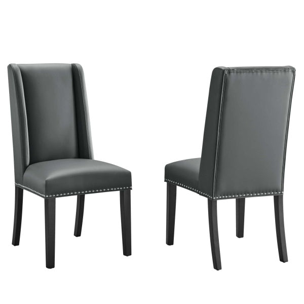 Baron Dining Chair Vinyl Set of 2 By Modway