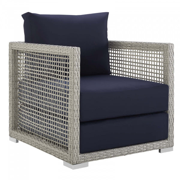 Aura 3 Piece Outdoor Patio Wicker Rattan Set  by Modway