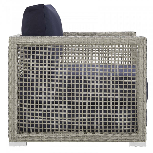 Aura 3 Piece Outdoor Patio Wicker Rattan Set  by Modway