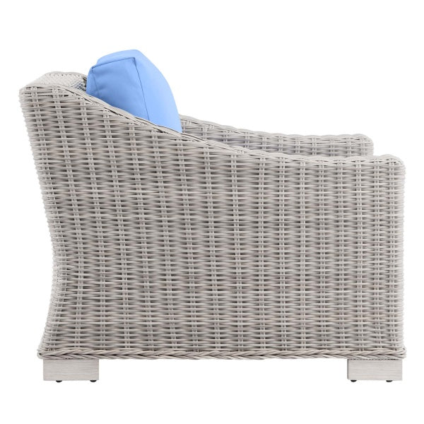 Conway Outdoor Patio Wicker Rattan 7-Piece Sectional Sofa Furniture Set