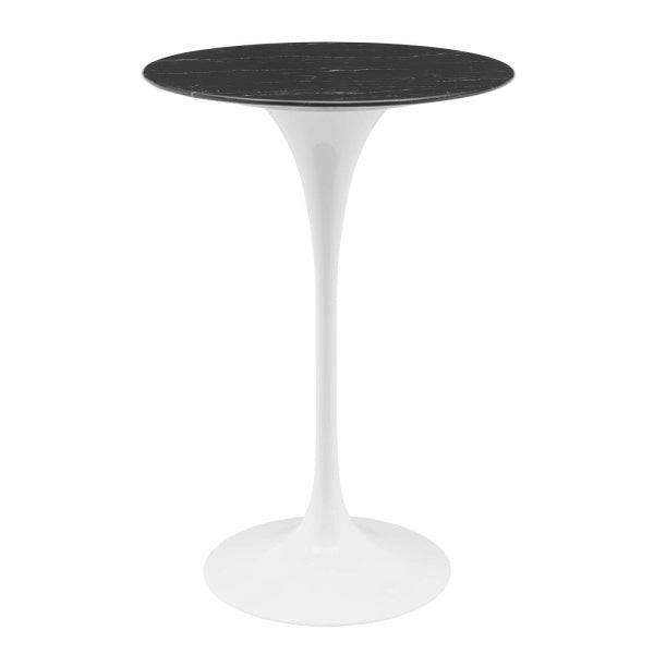 Lippa 28" Artificial Marble Bar Table By Modway