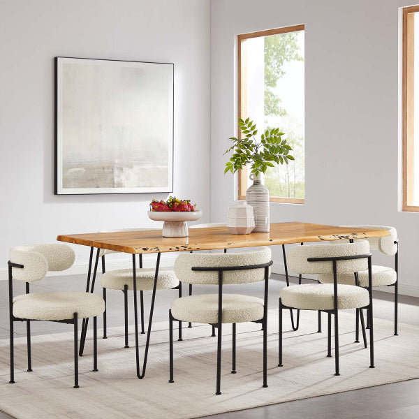 Ardor 74′ Live Edge Acacia Wood Dining Table By Modway