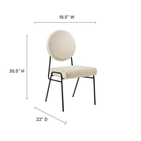 Craft Upholstered Fabric Dining Side Chairs By Modway