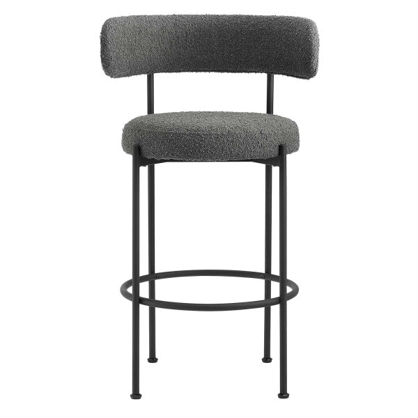 Albie Boucle Fabric Bar Stools – Set of 2 By Modway