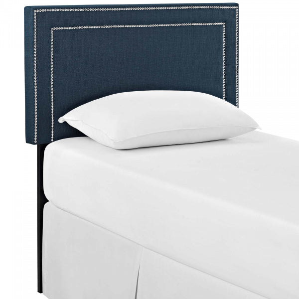 Jessamine Twin Upholstered Fabric Headboard Azure | Polyester by Modway
