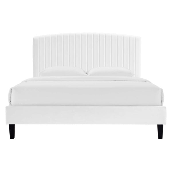 Alessi Performance Velvet Queen Platform Bed By Modway