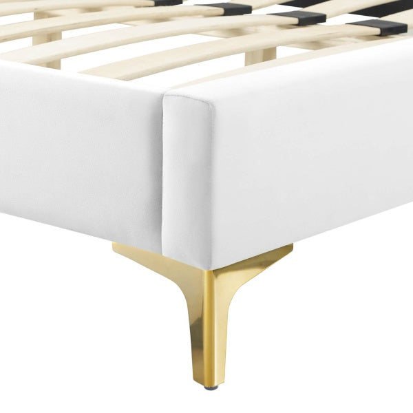 uniper Channel Tufted Performance Velvet Queen Platform Bed By Modway