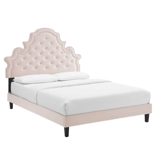 Gwyneth Tufted Performance Velvet Queen By Modway