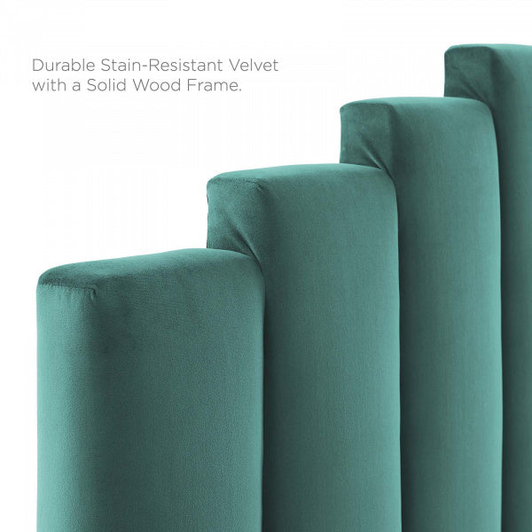 Elise Twin Performance Velvet Platform Bed By Modway