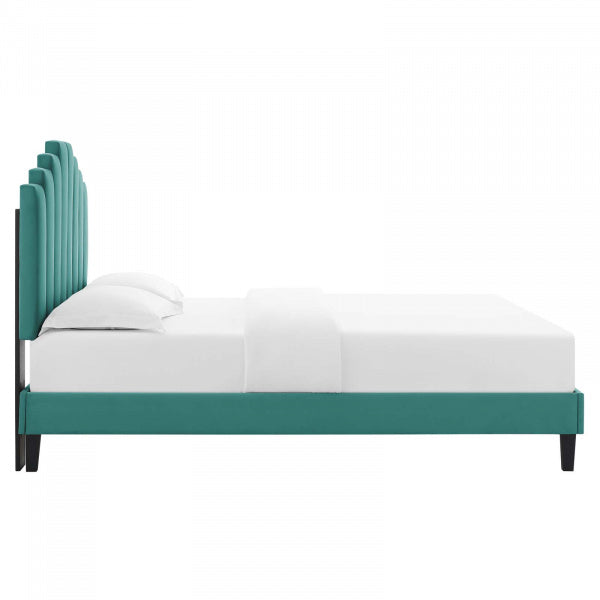 Elise Twin Performance Velvet Platform Bed By Modway