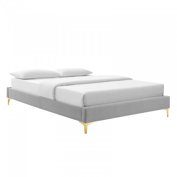 Elise Twin Performance Velvet Platform Bed By Modway