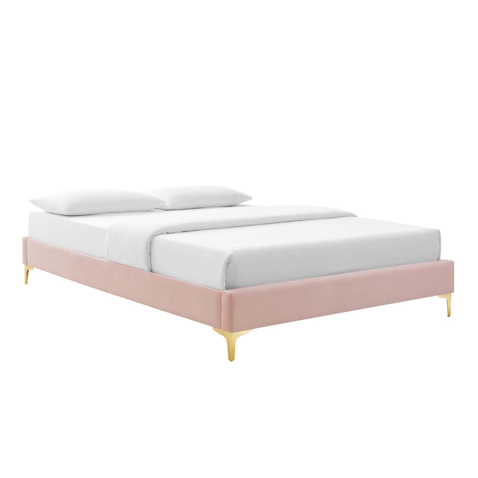 Elise King Performance Velvet Platform Bed By Modway