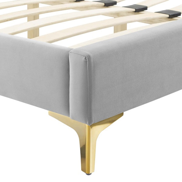 Sienna Performance Velvet King Platform Bed By Modway
